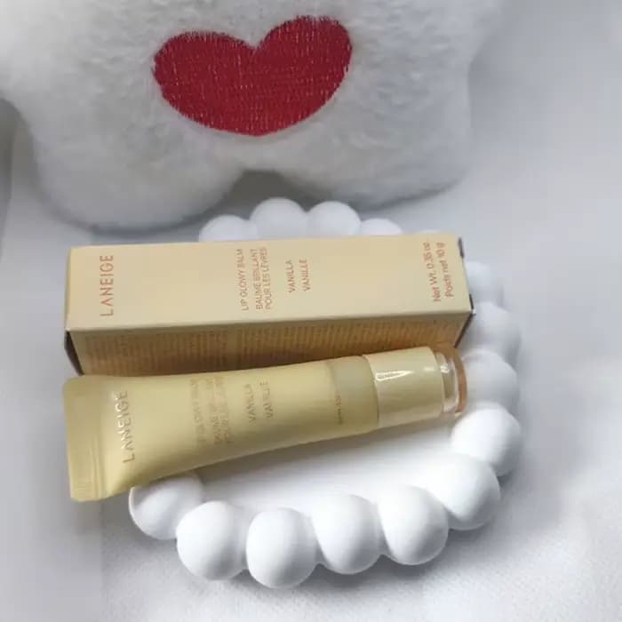 Baume à lèvres liquide cristallin Laneige Donut Lip Glaze avec applicateur en forme de pinceau, pour