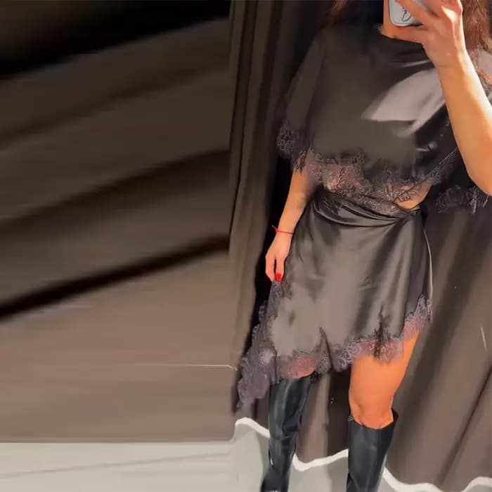 Robe tricotée au Crochet pour femmes, col licou, franges florales, bretelles ajourées, amincissante,