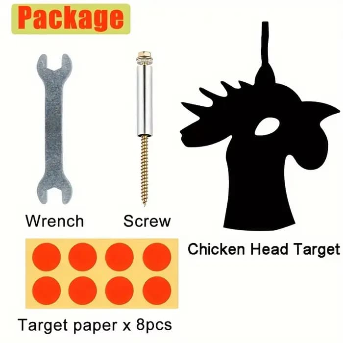 Animaux en métal Ours/Oiseau/Poulet 360 °   Cibles rotatives pour pistolet BB, pistolet à air compri