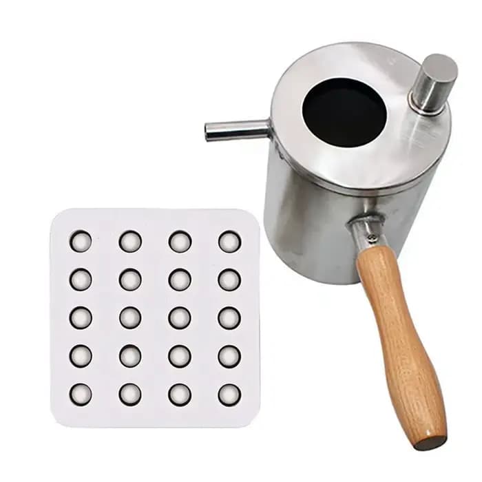 BSEVB - Pot de fusion de cire d'abeille, pot à cire pour apiculture, outil de versement de cire