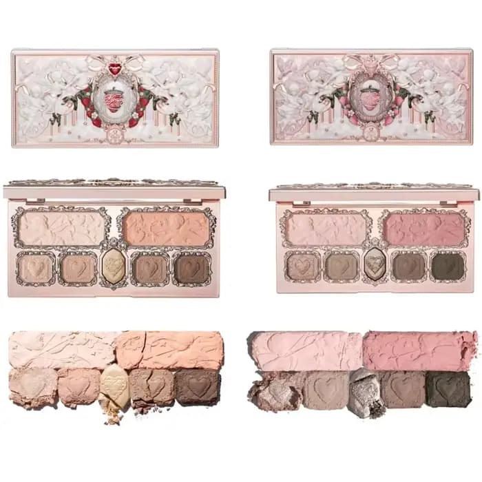 Flowerkaren fraise Cupidon Collection Palette de teint du visage Blush fard à paupières surligneur f