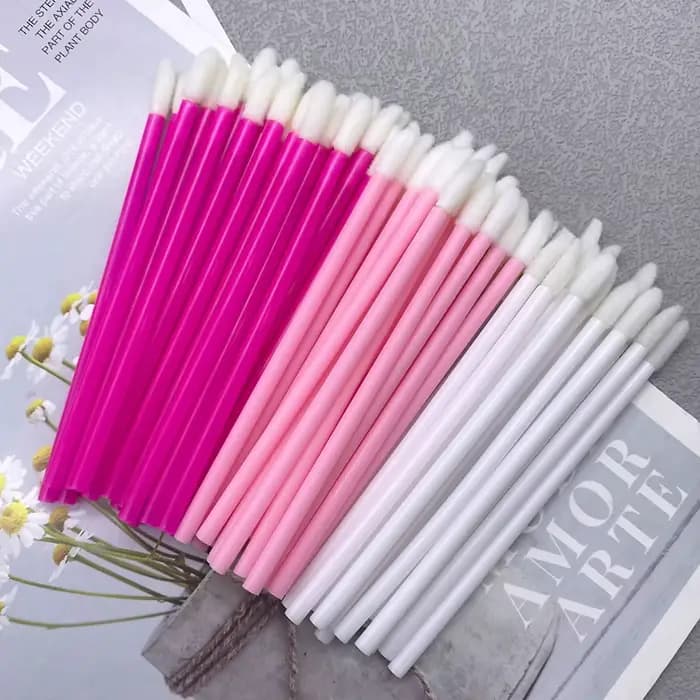 Brosse à lèvres jetable pour femmes, accessoires de rouge à lèvres, baguettes de brillant, applicate