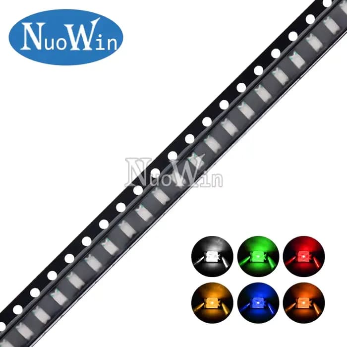 Diode électroluminescente RVB, LED SMD 100, blanc, rouge, bleu, jaune, vert, orange, blanc chaud, ro