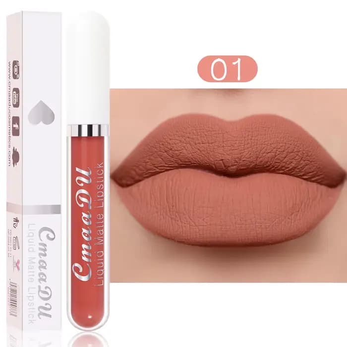 Rouge à lèvres liquide velours mat, Sexy, longue durée, maquillage pour femmes, beauté rouge, tasse 