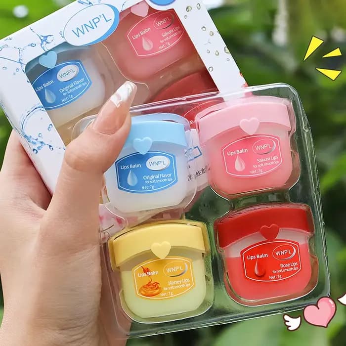 Nouveau 4/6/8 pièces baume à lèvres hydratant ensembles rouge à lèvres maquillage naturel plante Bas