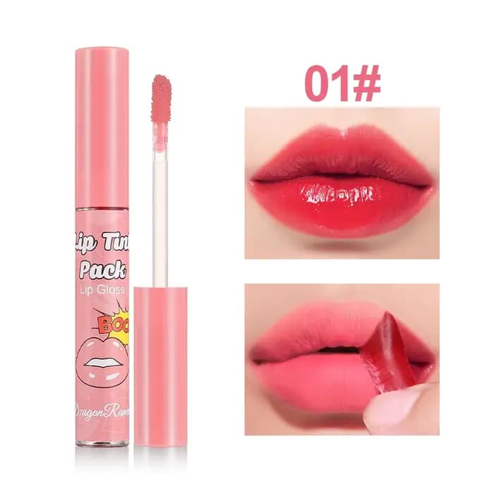 Peel Off Rose rouge brillant à lèvres contour des lèvres Contour tatouage tache des lèvres imperméab