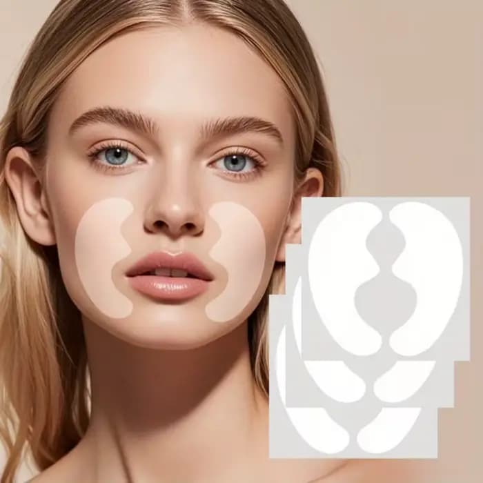 Patchs pour le visage réduisant les rides du front et les rides de déplaisir. Effet liftant, peau fe