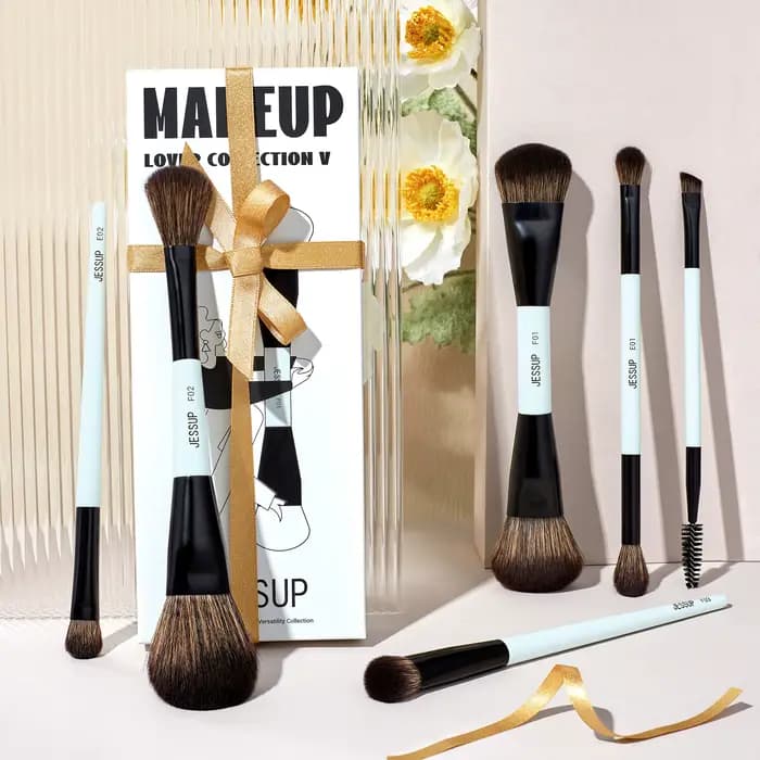 Jessup ensemble de pinceaux de maquillage pinceaux de maquillage Double face fond de teint Contour B
