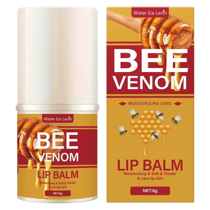 Baume à lèvres au venin d'abeille : hydratant et nourrissant, confère une brillance translucide, dou