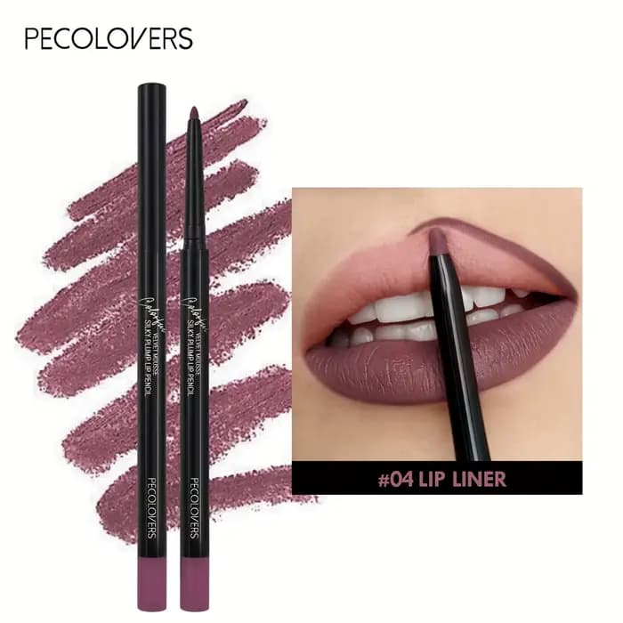 Crayon à lèvres marron nu, 12 couleurs, teinte de Contour rouge, maquillage labial, stylo à rouge à 