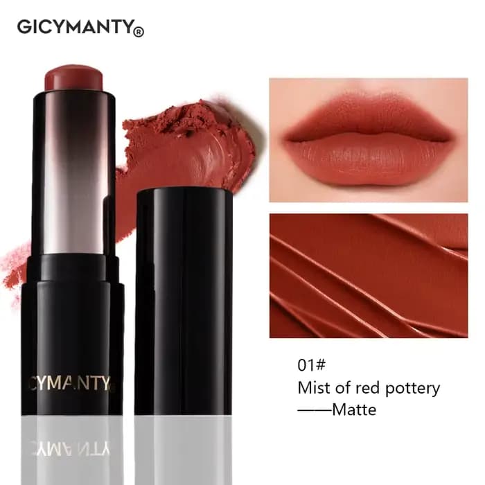 GICYMANTY Rouge à lèvres mat Teinte discrète Teinte à lèvres longue tenue Anti-transfert Soyeux et l