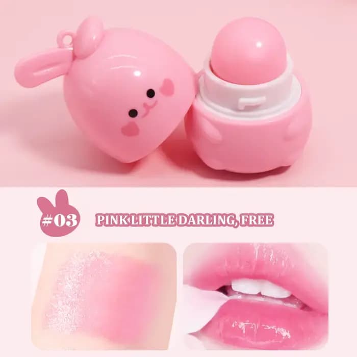 Baume à lèvres Goody Bunny changeant de couleur, hydratant, réparateur, imperméable, anti-dessècheme
