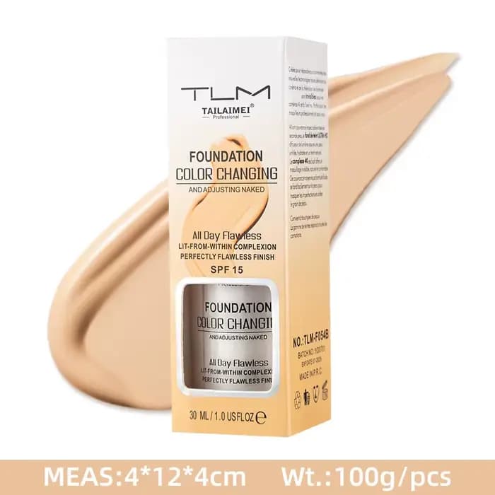 TLM fond de teint magique couleur changeante fond de teint liquide doux mat longue durée hydratant B