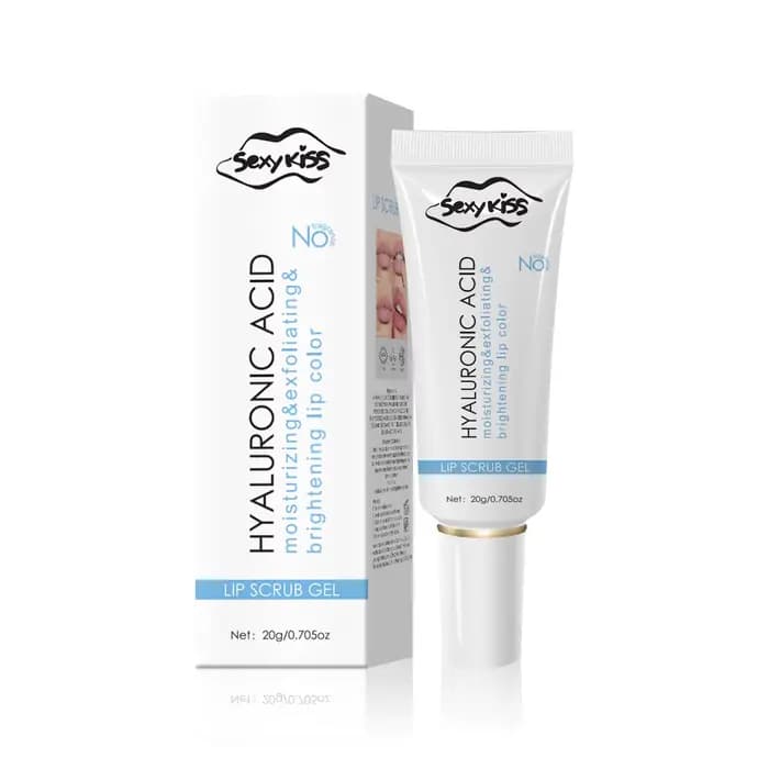 Gel mat pour les lèvres à l'acide hyaluronique 20g, collagène, adoucit et nettoie la peau des lèvres