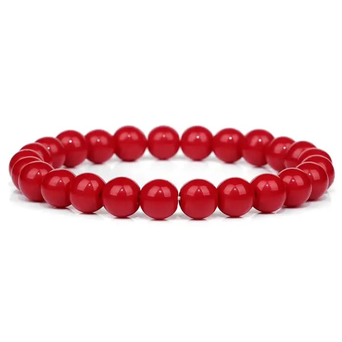 Bracelets en pierre naturelle rouge, perles de 8mm, Agates, Turquois, œil de tigre, Yoga, méditation