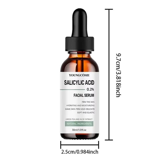 Sérum visage raffermissant 30 ml/50 ml, riche en acide salicylique, acide hyaluronique, vitamines C 