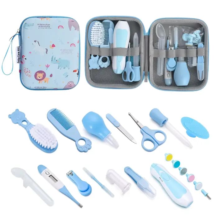 Kit de soins de santé 20 pièces avec étui portable-ensemble complet de santé et de toilettage avec c