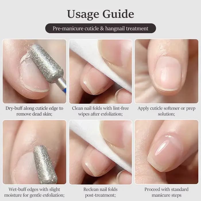 Foret à ongles électrique en diamant, lime à ongles en sable, outil de manucure pour le polissage de