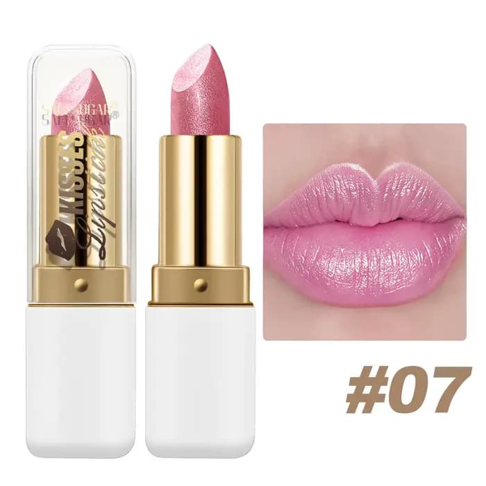 Gloss à lèvres nacré scintillant, facile à appliquer, waterproof, non collant, longue tenue et brill