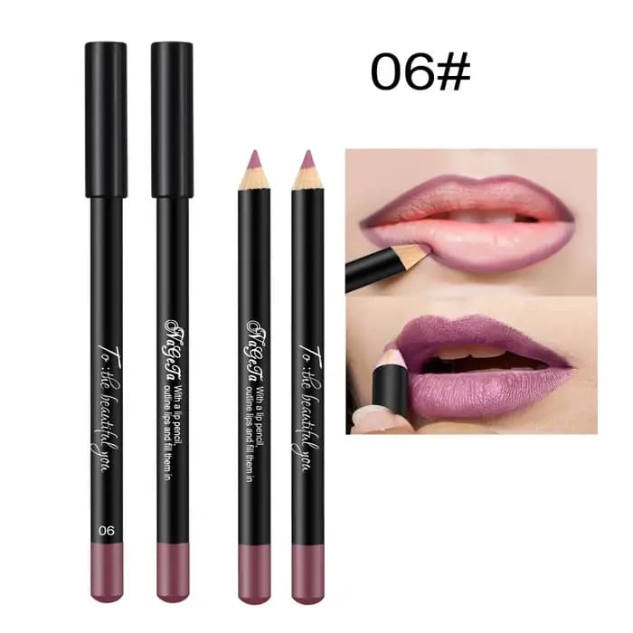 Cosmetic Long Lasting Women's Professional 12 Assorted Colors Lip Liner Pencil Lipstick Eyeliner Pen