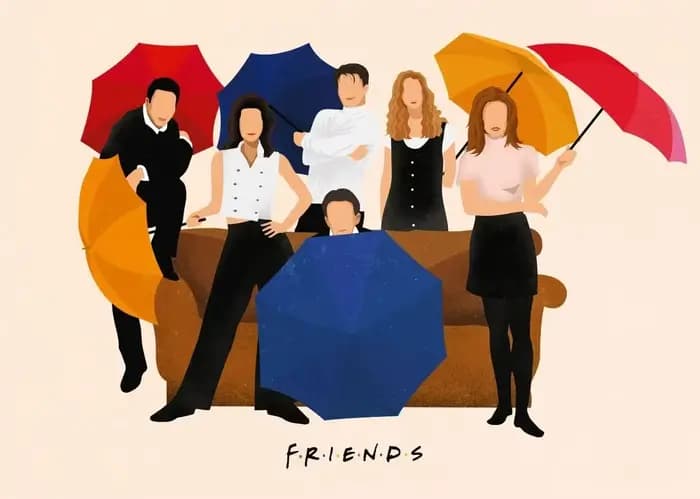 Affiche de la série télévisée Friends Central Perk, peinture sur toile, impression d'art mural, déco