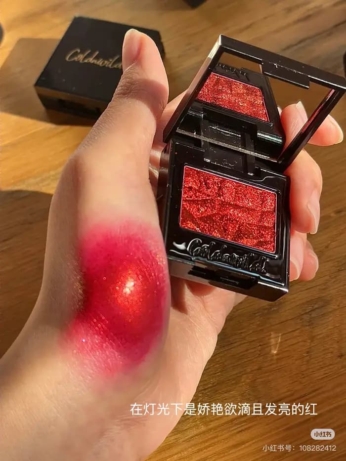 Fard à paupières Coldnwild Diamond Chameleon Eye Shadow Highlight Blue Smoke Flash, hautement pigmen