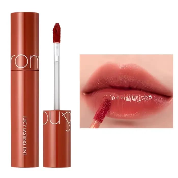 Gloss à lèvres coréen Romand Juice, effet miroir brillant, non collant, longue tenue, gloss à lèvres