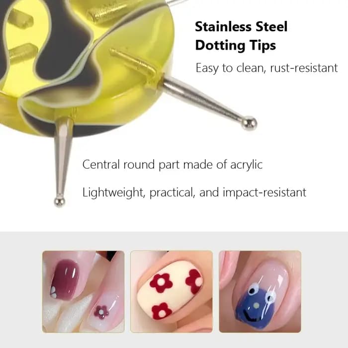 Outils de pointage circulaire pour Nail Art, outil multifonctionnel pour fleurs, points, sculpture d