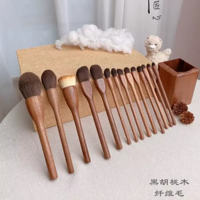 Ensemble de pinceaux de maquillage de Style Vintage chinois, poudre cosmétique, Blush, fond de teint