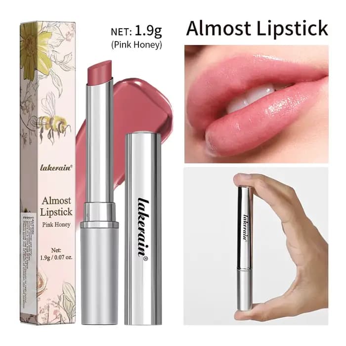 Baume à lèvres teinté rose au miel, puissant repulpeur de lèvres, élimine les lèvres foncées, exfoli