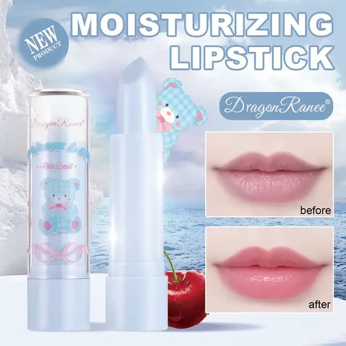 Baume à lèvres hydratant bleu changeant de couleur selon la température, rouge à lèvres teinté nourr
