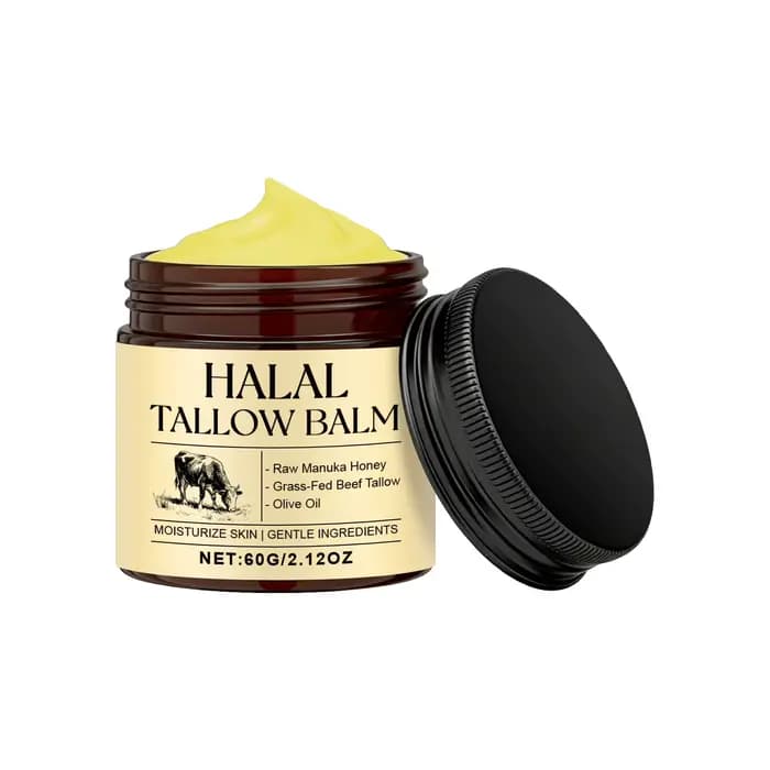 Baume Fouetté au Suif de Bœuf et au Miel : Hydratation Intense, Nourrit, Répare la Peau du Visage, A