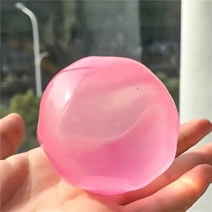 Jouet anti-stress en gelée transparente Vaseline Squishy Ball, doux, non toxique, sensoriel, pour so