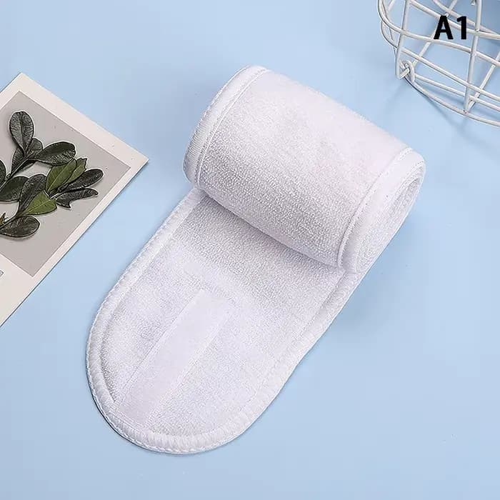 Bandeaux larges réglables pour femmes, bandeau de maquillage, lavage du visage, cosmétique, sauna, a