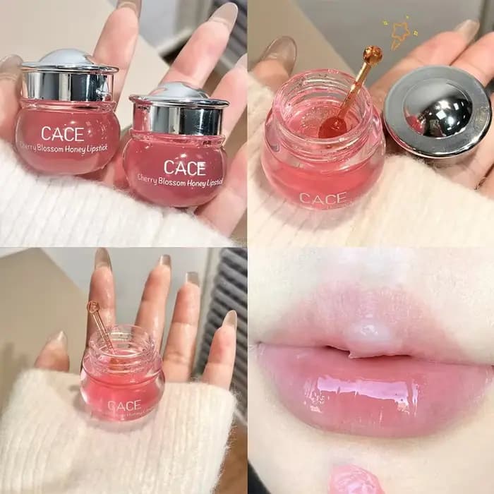 Pot mignon huile pour les lèvres frais cerise miel baume à lèvres longue durée hydratant clair huile