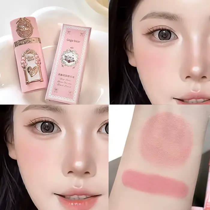 Fard à joues liquide mat velours, teinte rose fraise, nude, abricot, maquillage léger longue tenue p
