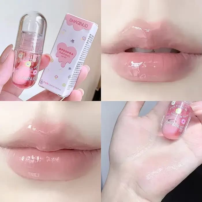 Trio d'huiles à lèvres infusées aux fruits, huile hydratante pour les lèvres longue durée, baume à l