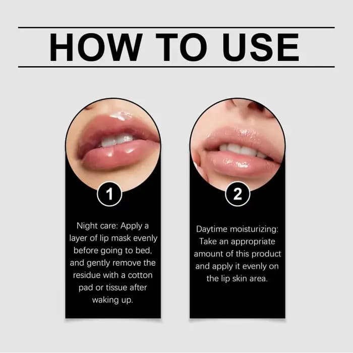 Baume à lèvres au peptide longue durée : hydrate, réduit les peaux mortes, brillant, anti-dessècheme