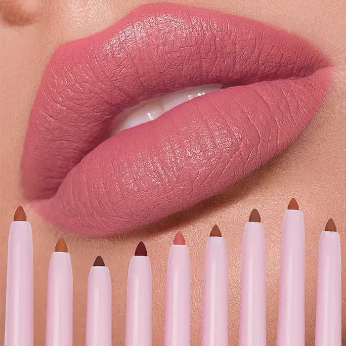 Rouge à Lèvres Personnalisé en Vrac, Marque Privée, Rose GT, Vegan, Imperméable, Rotatif, Multifonct