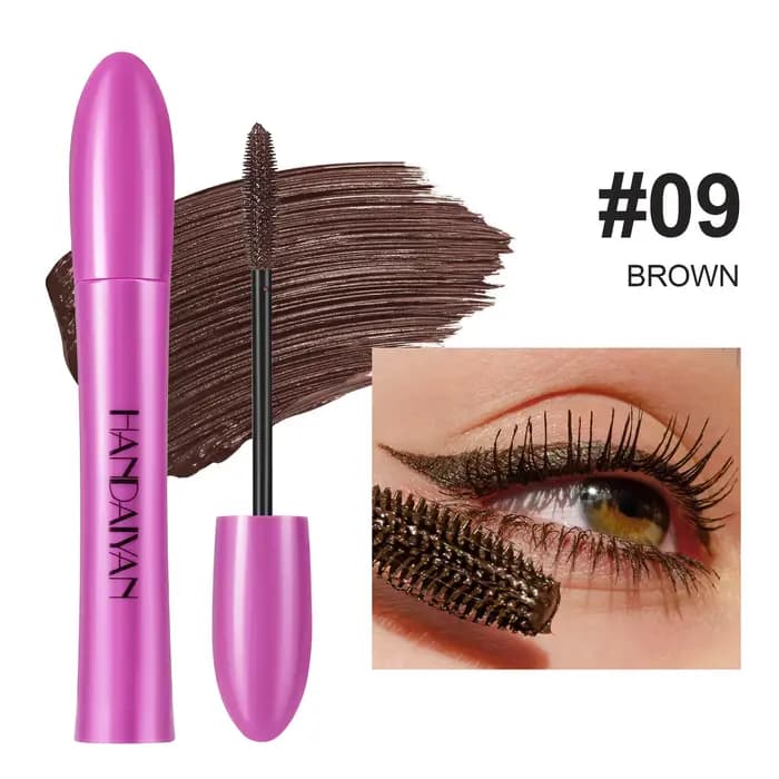 Mascara en soie coloré Mascara imperméable bleu rouge noir crème épaississement allongement Curling 