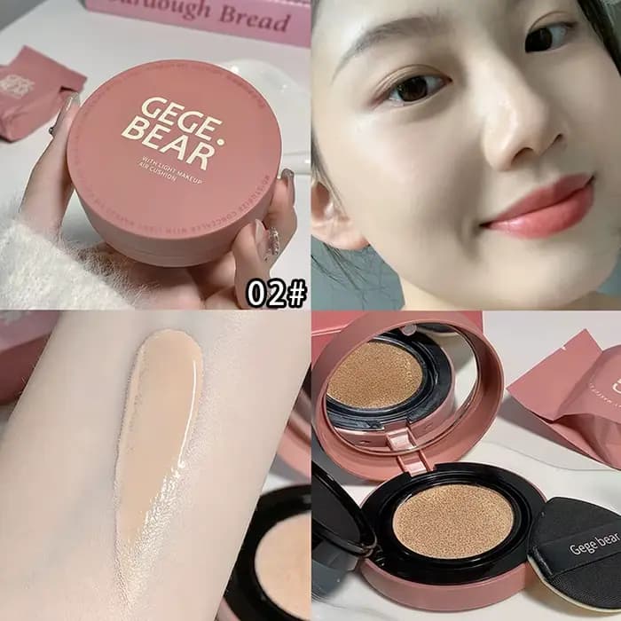 Fond de Teint Hydratant Correcteur Crème Compacte Air Cushion Waterproof Éclaircissant Haute Couvran