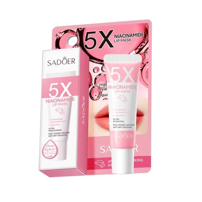 Masque pour les lèvres repulpant en Niacinamide 5X – Hydratation intense et anti-séchage pour les lè