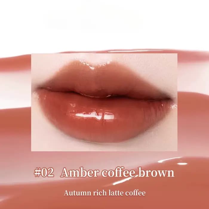 Gloss à lèvres en forme de bonbon au gingembre, avec une texture hydratante et nourrissante, une cou