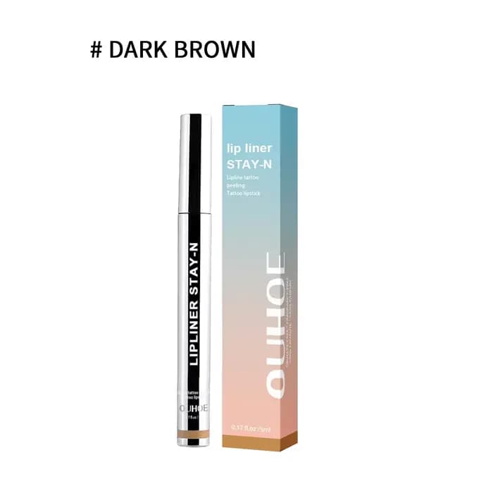 Stylo crayon à lèvres Stay N tatouage mat Peeling ligne de Contour marron foncé imperméable longue d