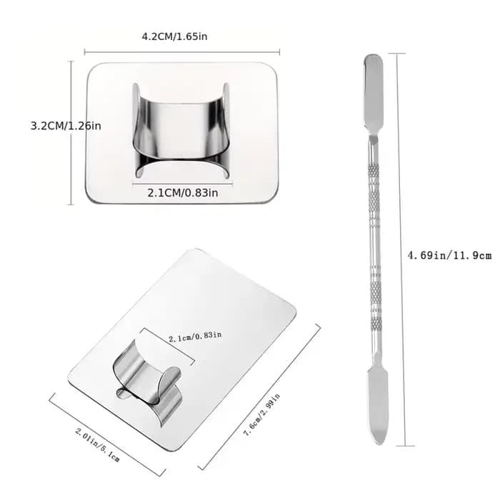 Palette de mélange de maquillage, Palette de spatule de maquillage KissDate avec spatule de fond de 