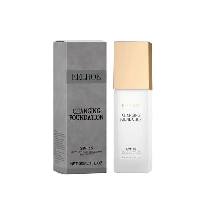 EELHOE – fond de teint à changement de couleur Spf 15, contrôle de l'huile, imperméable, résistant à