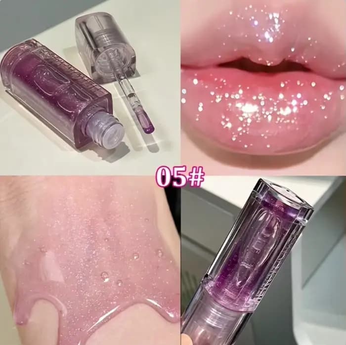 Huile à lèvres teintée scintillante Herorange, hydratante, effet subtil brillant, lèvres pulpeuses, 