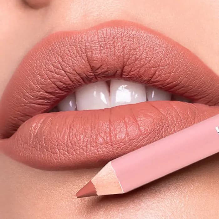 Crayon à lèvres mat en bois imperméable et durable, maquillage naturel pour les lèvres, couleur chai