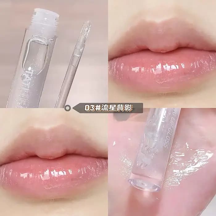 Jules 173 Uuny-Gloss à l'Eau Transparente pour Femme, Hydratant, Miel, Miroir, Verre à Toot, Étudian