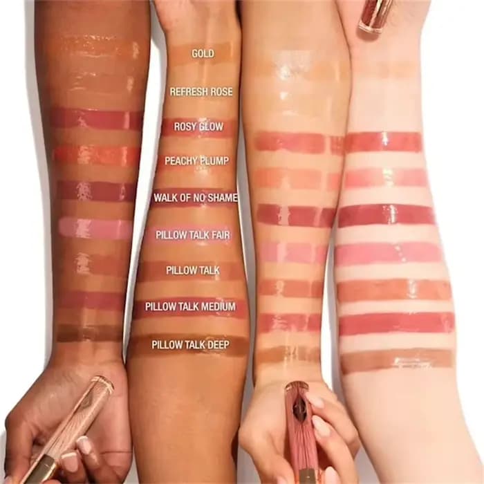 Charlotte Tilbury – Gloss à lèvres hydratant longue durée au collagène, 8 couleurs, avec applicateur